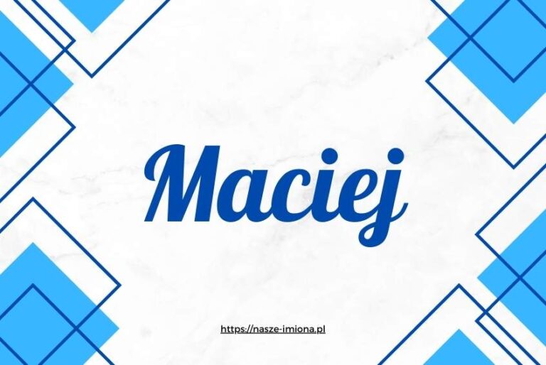 Ilustracja do artykułu "Maciej - poznaj znaczenie i pochodzenie imienia Maciej oraz sławne osoby, które je noszą" opublikowanego na portalu https://nasze-imiona.pl