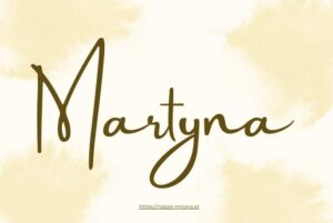 Ilustracja do artykułu "Martyna - poznaj znaczenie i pochodzenie imienia Martyna oraz sławne osoby, które je noszą" opublikowanego na portalu https://nasze-imiona.pl