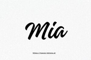 Ilustracja do artykułu "Mia - poznaj znaczenie i pochodzenie imienia Mia oraz sławne osoby, które je noszą" opublikowanego na portalu https://nasze-imiona.pl