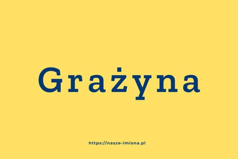 Ilustracja do artykułu "Grażyna - poznaj znaczenie i pochodzenie imienia Grażyna oraz sławne osoby, które je noszą", opublikowana na portalu https://nasze-imiona.pl ­