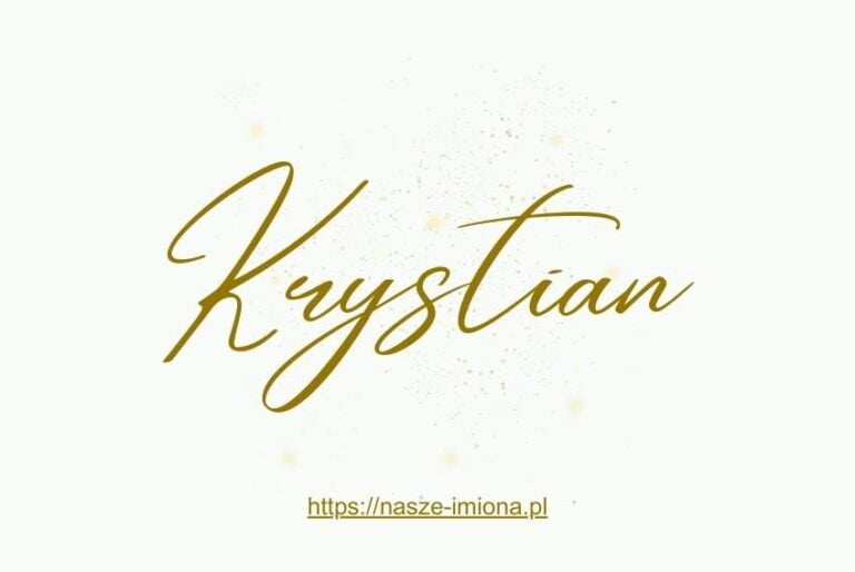 Ilustracja do artykułu "Znaczenie, pochodzenie, osobowość i znane osoby o imieniu Krystian" opublikowanego na portalu https://nasze-imiona.pl