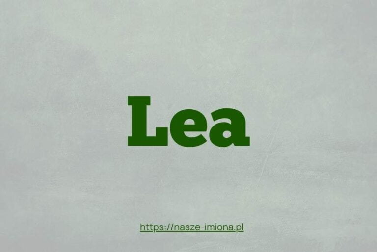 Ilustracja artykułu:" Lea - poznaj znaczenie i pochodzenie imienia Lea oraz sławne osoby, które je noszą" opublikowanego na portalu https://nasze-imiona.pl