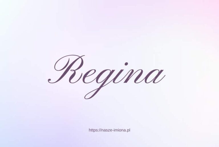 Ilustracja do artykułu "Regina - poznaj znaczenie i pochodzenie imienia Regina oraz sławne osoby, które je noszą", opublikowana na portalu https://nasze-imiona.pl ­